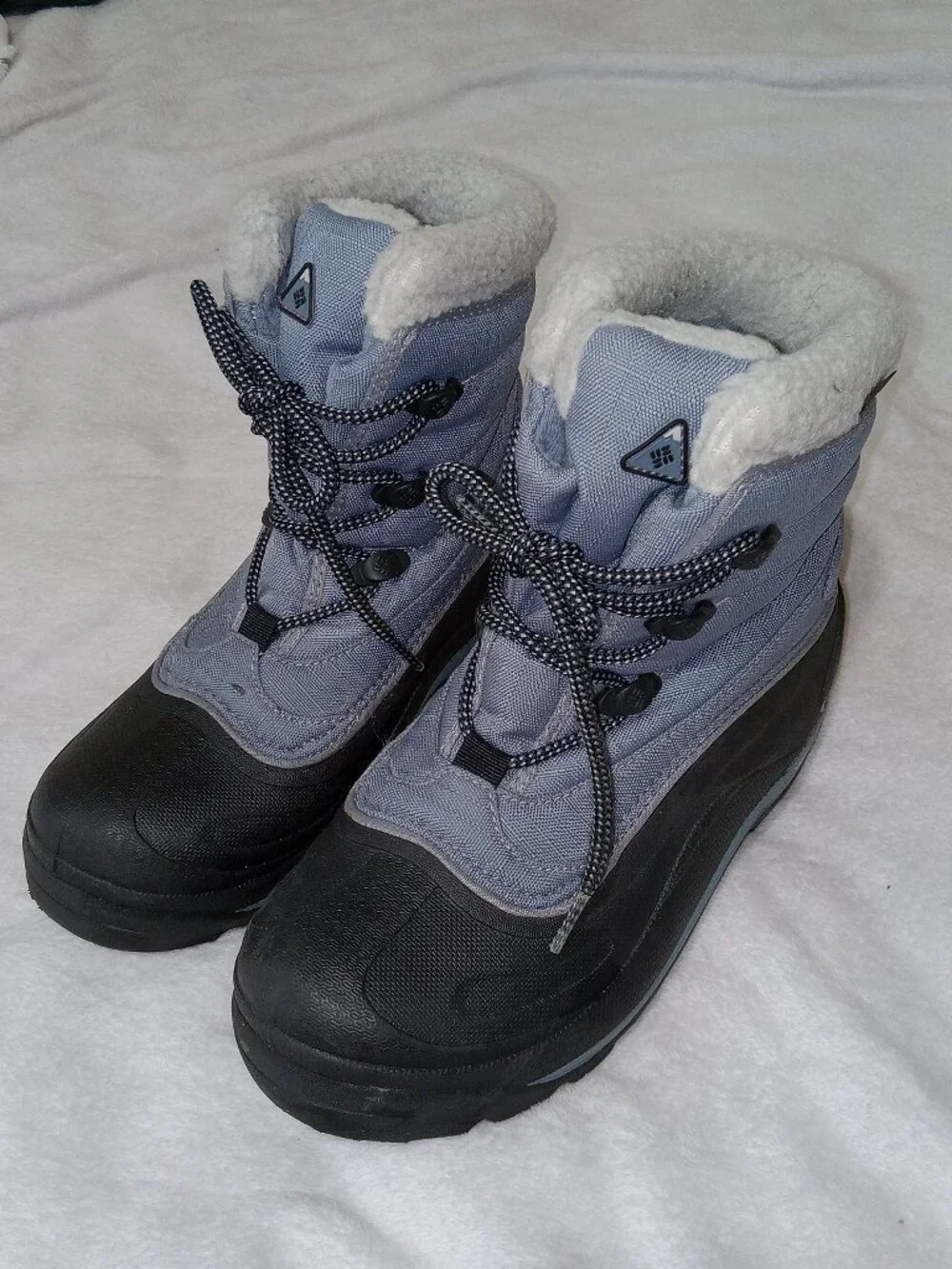 Columbia Cascadian Trinity Thermolite Winter Snow Boots Blue Black Women’s 6.5